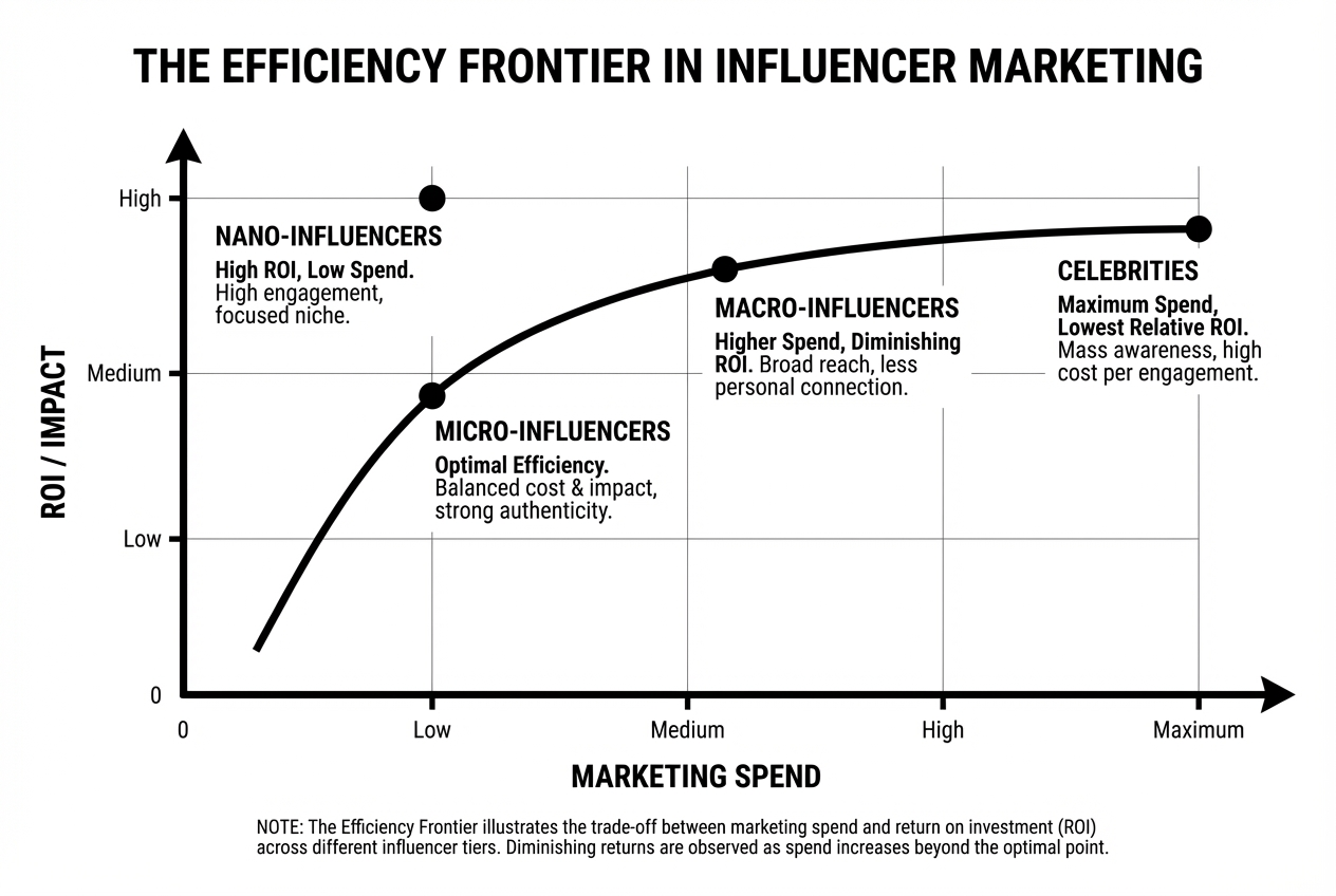 The Efficiency Frontier in Influencer Marketing