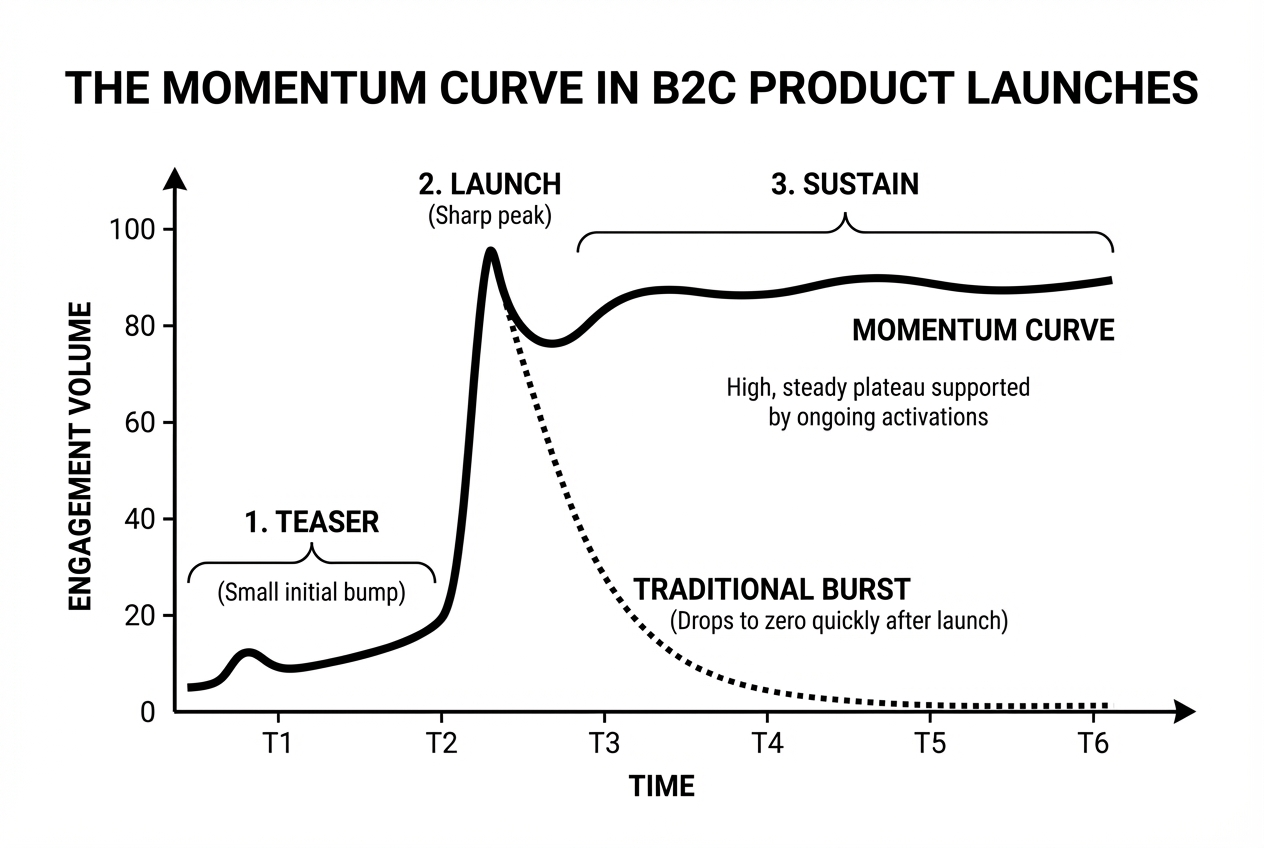 The Momentum Curve in B2C Product Launches